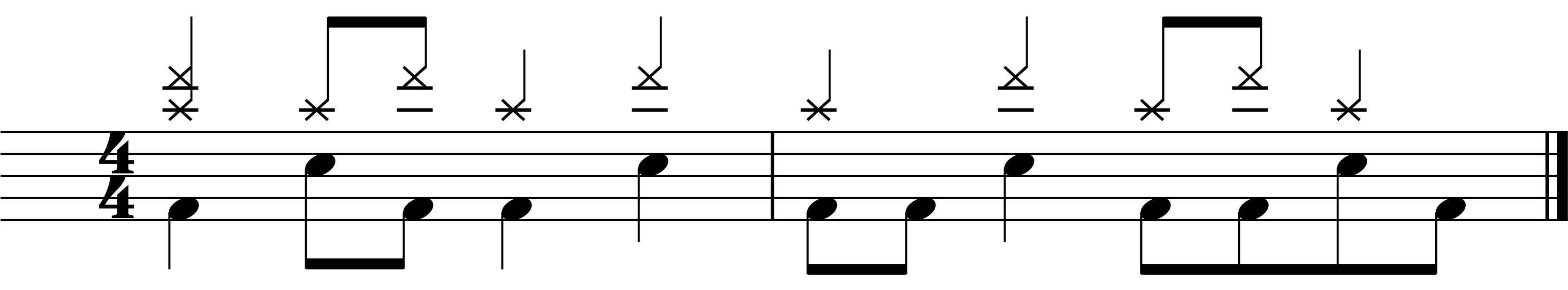 A free groove lesson combining straight rhythms and a bosa nova