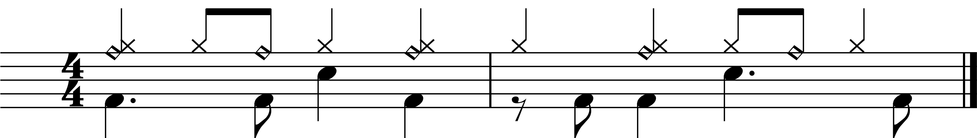A free groove lesson combining straight rhythms and a bosa nova