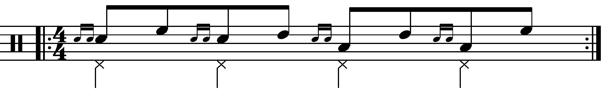 Drag tap with moving standard notes