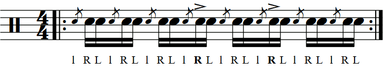 Flam Tap with '+' count accents. A free rudiment lesson.