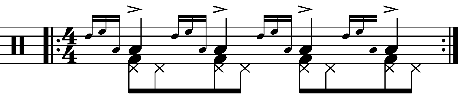 A Four Stroke Ruff moving in a triangle shape