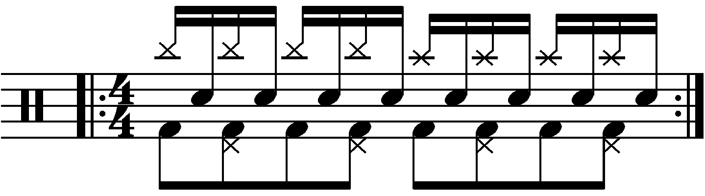 The Single Stroke Roll With Eighth Note Cymbals