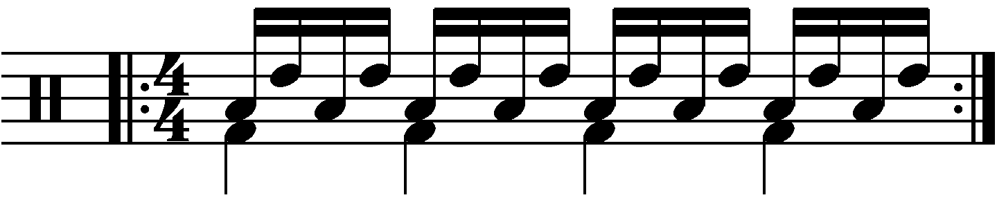 The Single Stroke Roll With Each Hand On A Different Drum