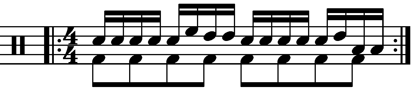 The Single Stroke Roll Orchestrated In A Triangle Pattern
