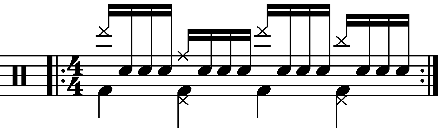 The Single Stroke Roll With Quarter Note Cymbals