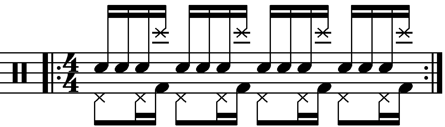 The Single Stroke Roll With 'a' Count Cymbals
