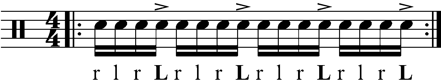 Accenting Right Hand Strokes In A Single Stroke Roll